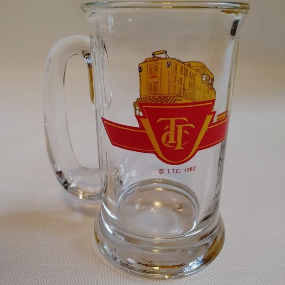 VINTAGE TTC Toronto Transit Commission Electric Locomotive Glass Stein C… - Picture 1 of 6